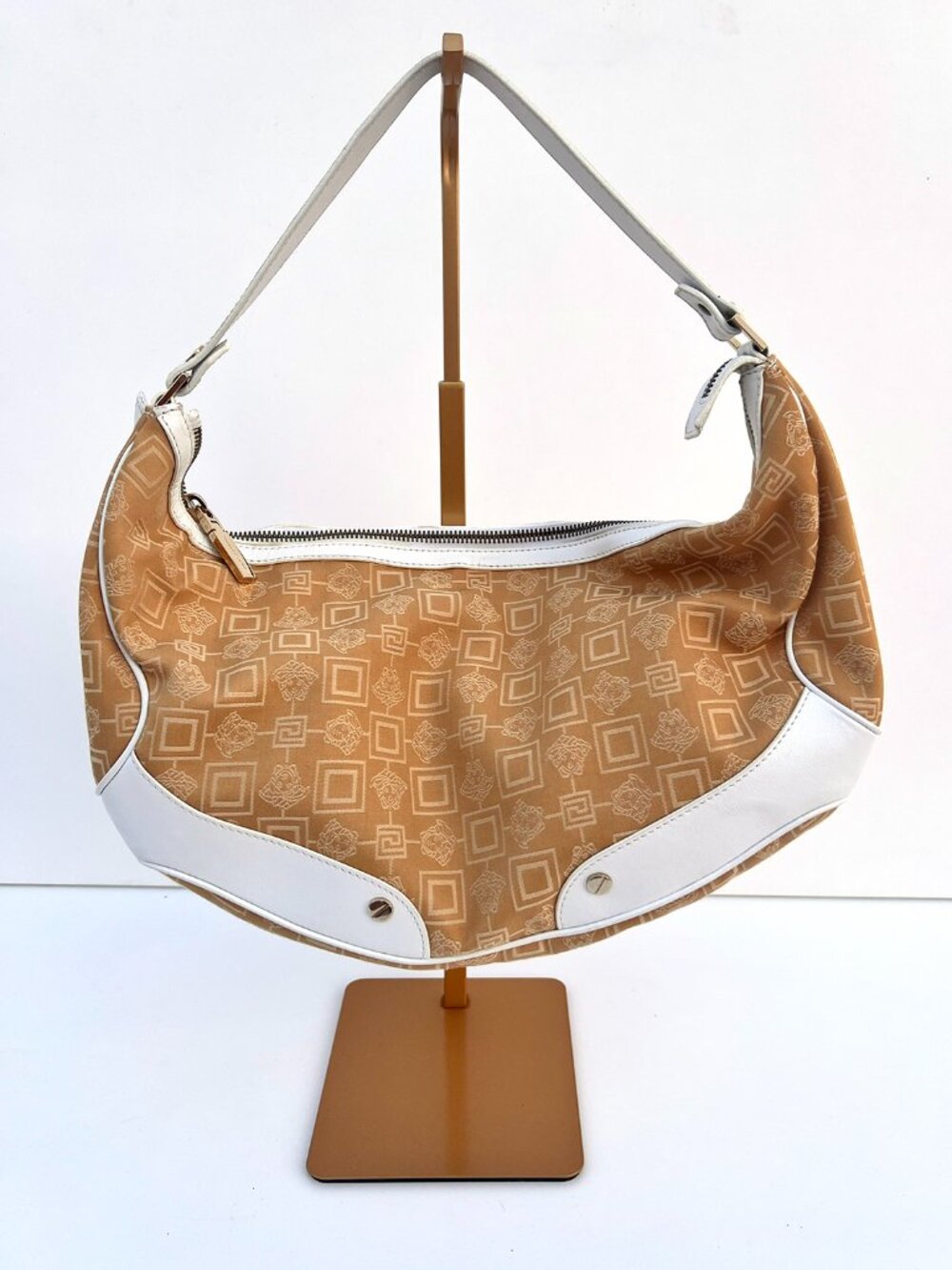 VERSACE Vintage Monogram Medusa Hobo Shoulder Bag